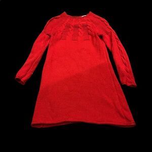 Copper Key Girl’s Sweater Dress Large Red w/ Sparkles